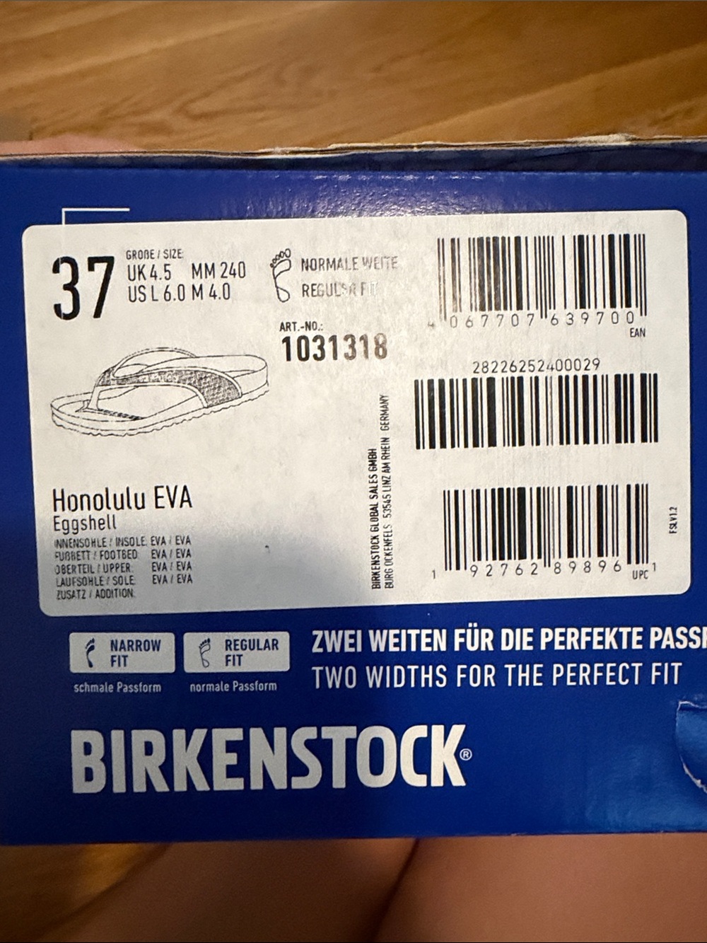 Birkenstock Honolulu White EVA Slip-On Thong Sandals - Picture 5 of 5